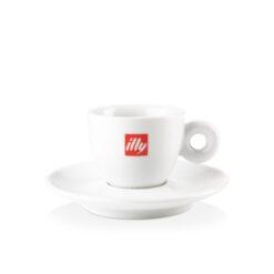 Shop for illy ceramic espresso cup with saucer online