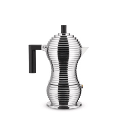 illy Alessi Pulcina 3 Cup Moka Pot (Black)
