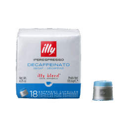 illy Decaffeinated Classico iperEspresso Coffee Capsules - Medium Roast (Pack of 18)