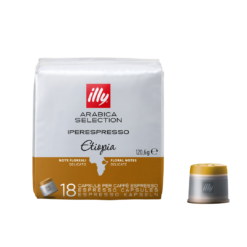 illy Arabica Selection iperEspresso, Etiopia Coffee Capsules (Pack of 18)